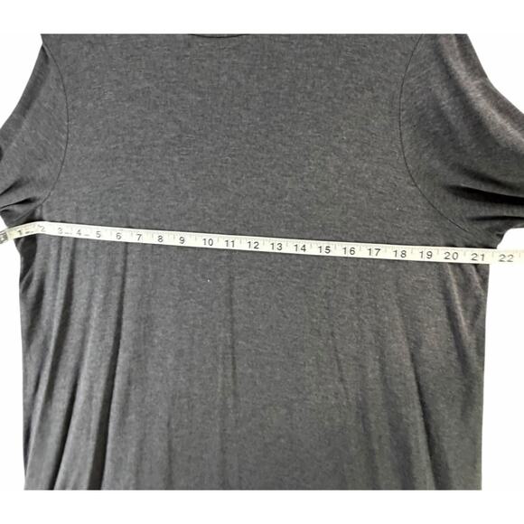 Eileen Fisher Lyocell Stretch Mock Neck Tunic Dress Large Gray Minimalist Modern - Picture 5 of 13